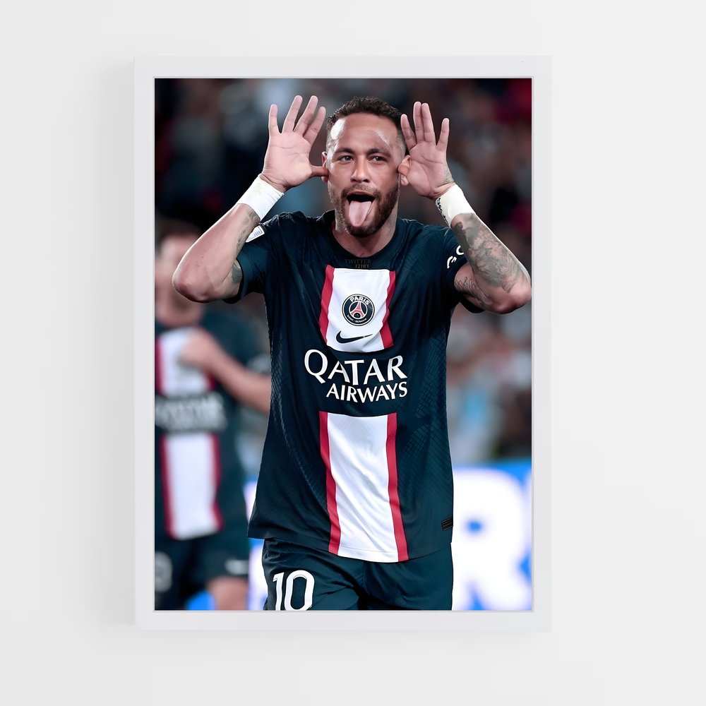 neymar-3 cadre Blanc