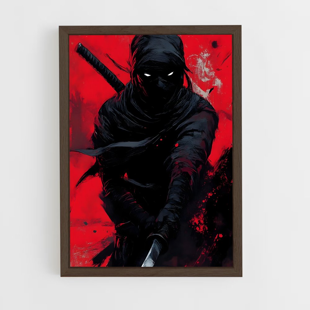 ninja-1 cadre Bois foncé
