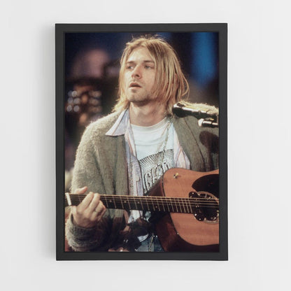 Póster Kurt Cobain Guitarra