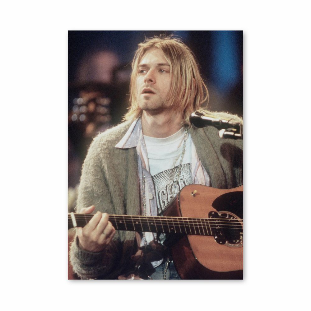 Póster Kurt Cobain Guitarra