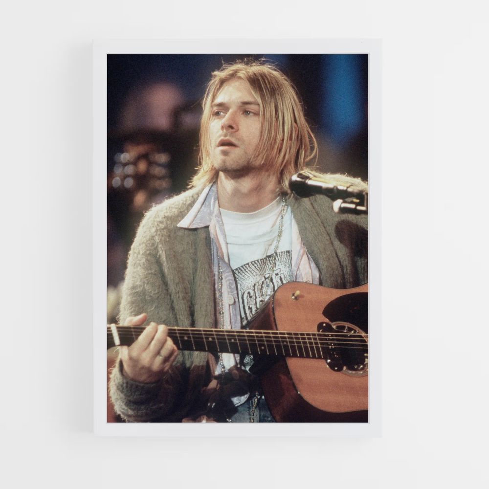 Póster Kurt Cobain Guitarra