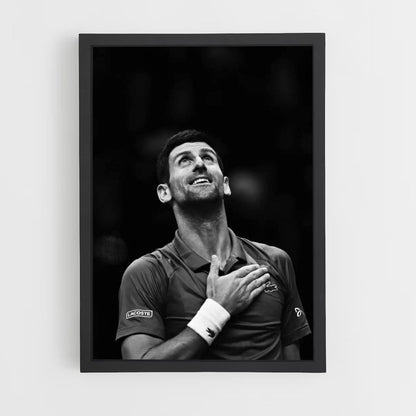 Póster Djokovic Blanco y Negro