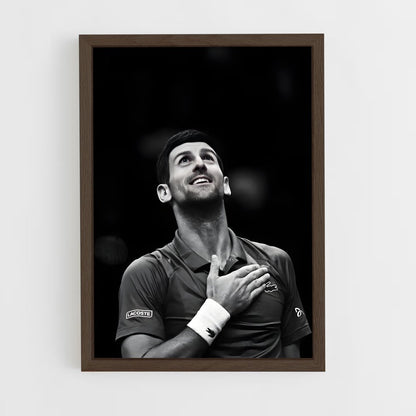 novak-djokovic-3 cadre Bois foncé