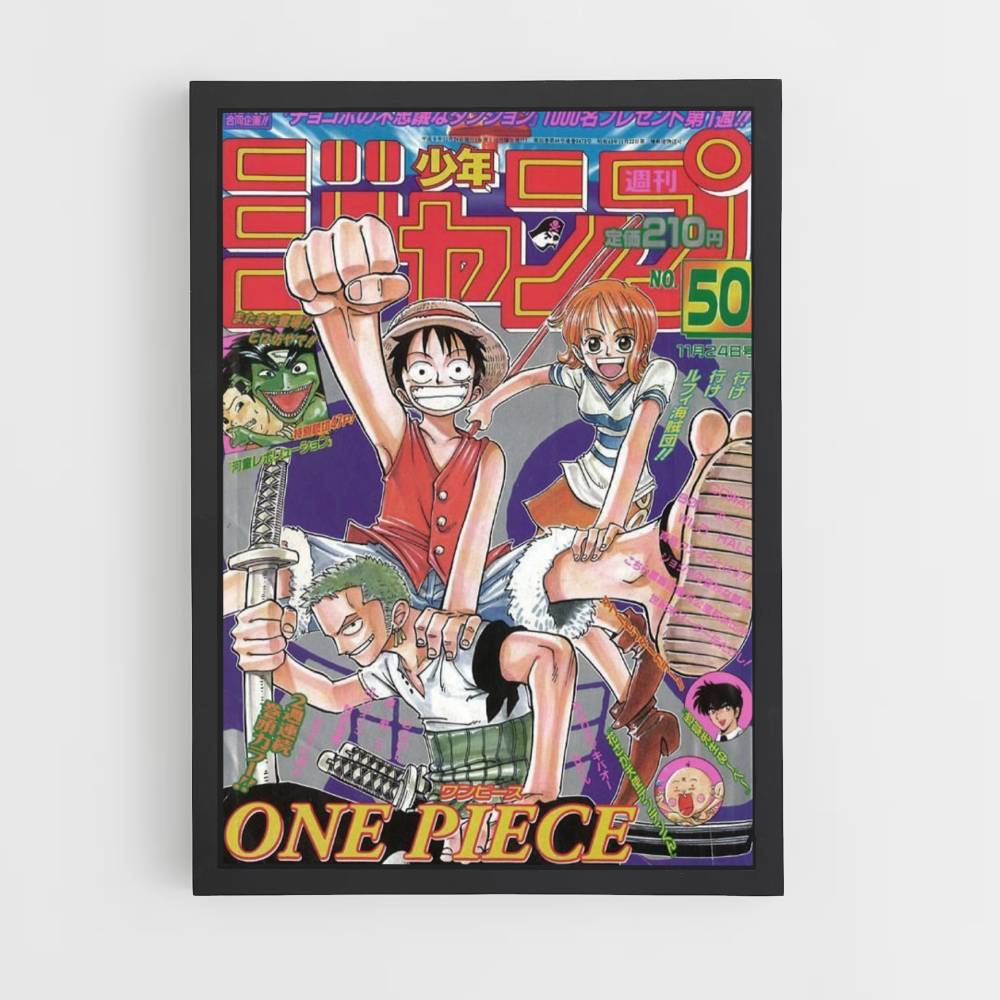 Póster Zoro, Nami y Luffy