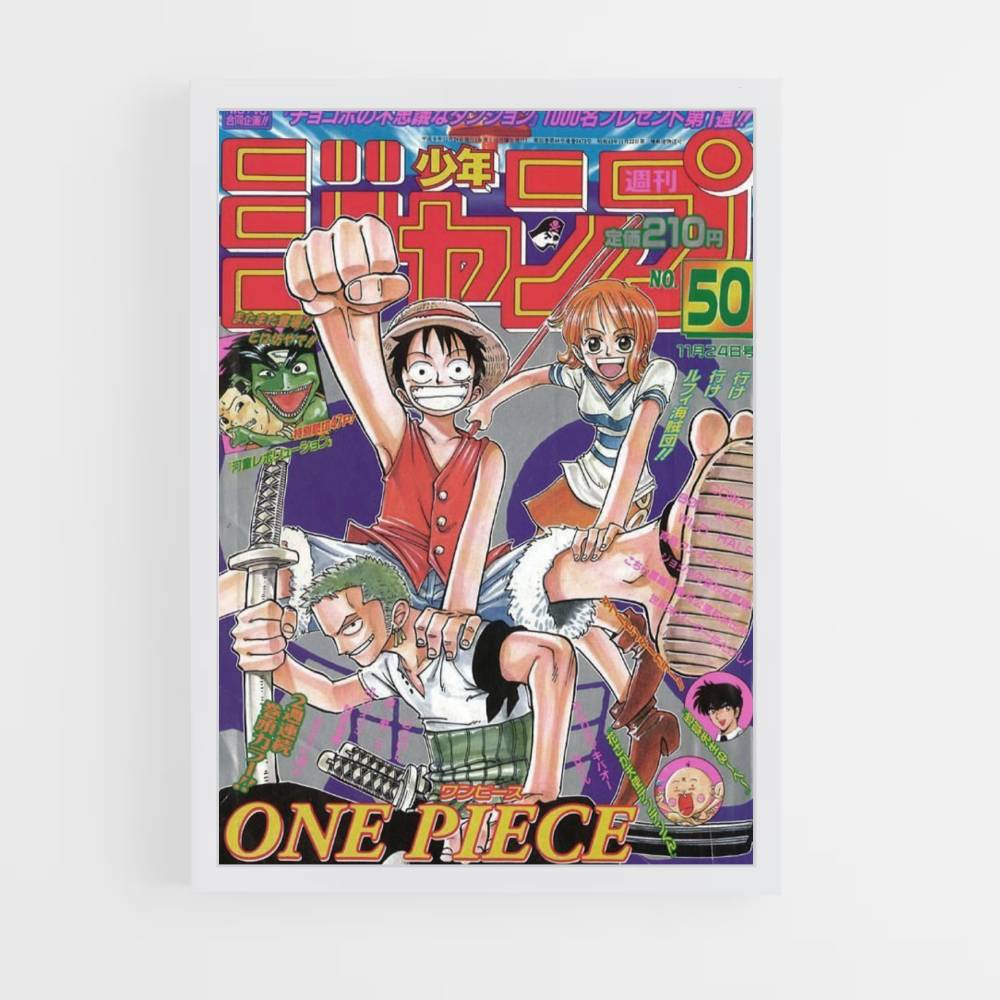 Póster Zoro, Nami y Luffy