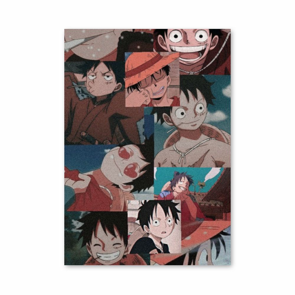 Collage de Luffy Póster