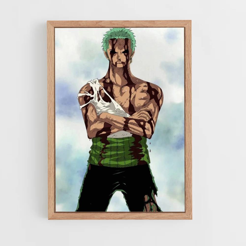 Póster Zoro vs Kuma