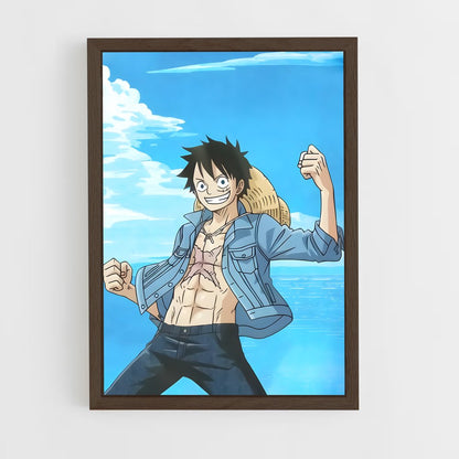 one-piece-13 cadre Bois foncé
