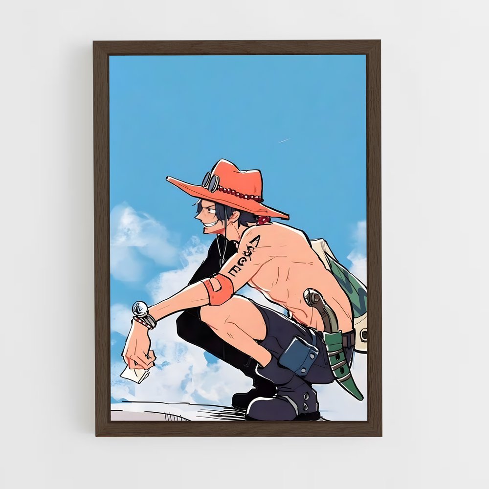 one-piece-14 cadre Bois foncé