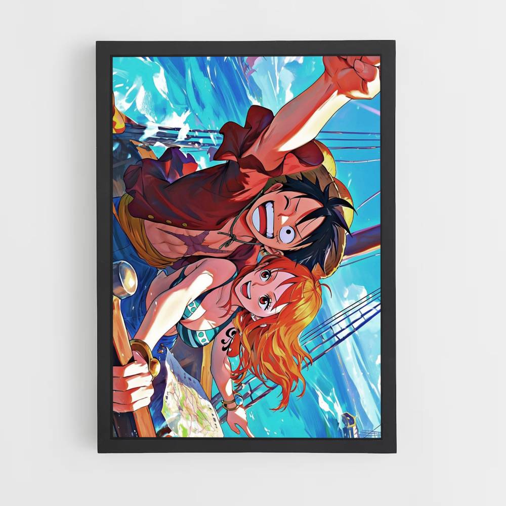 Póster Nami Luffy