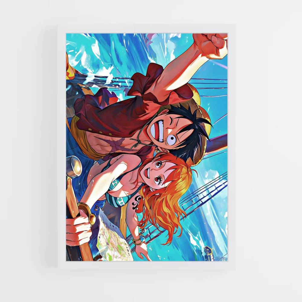 Póster Nami Luffy