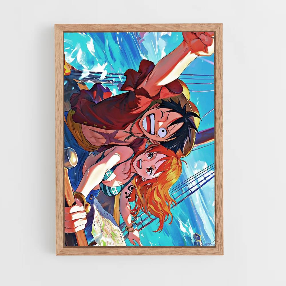 Póster Nami Luffy