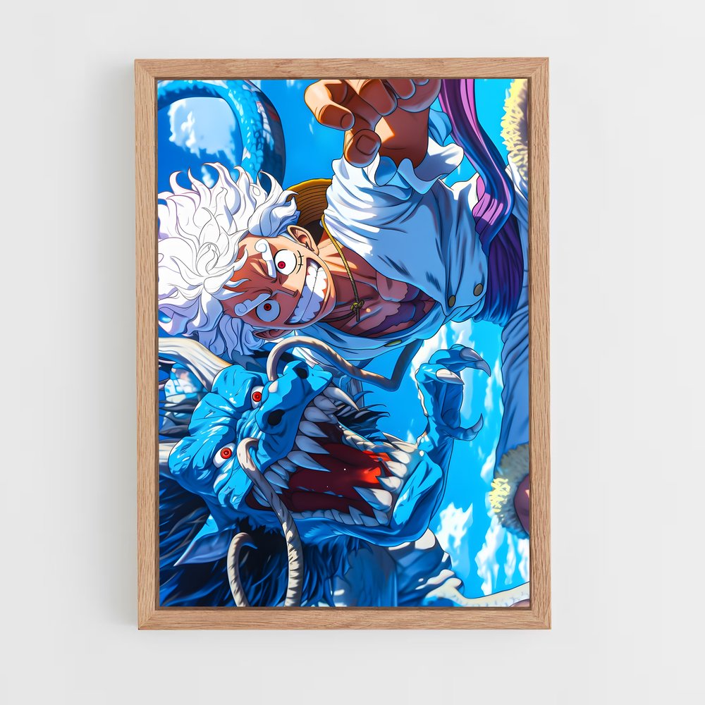 one-piece-21 cadre Bois clair