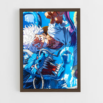 one-piece-21 cadre Bois foncé