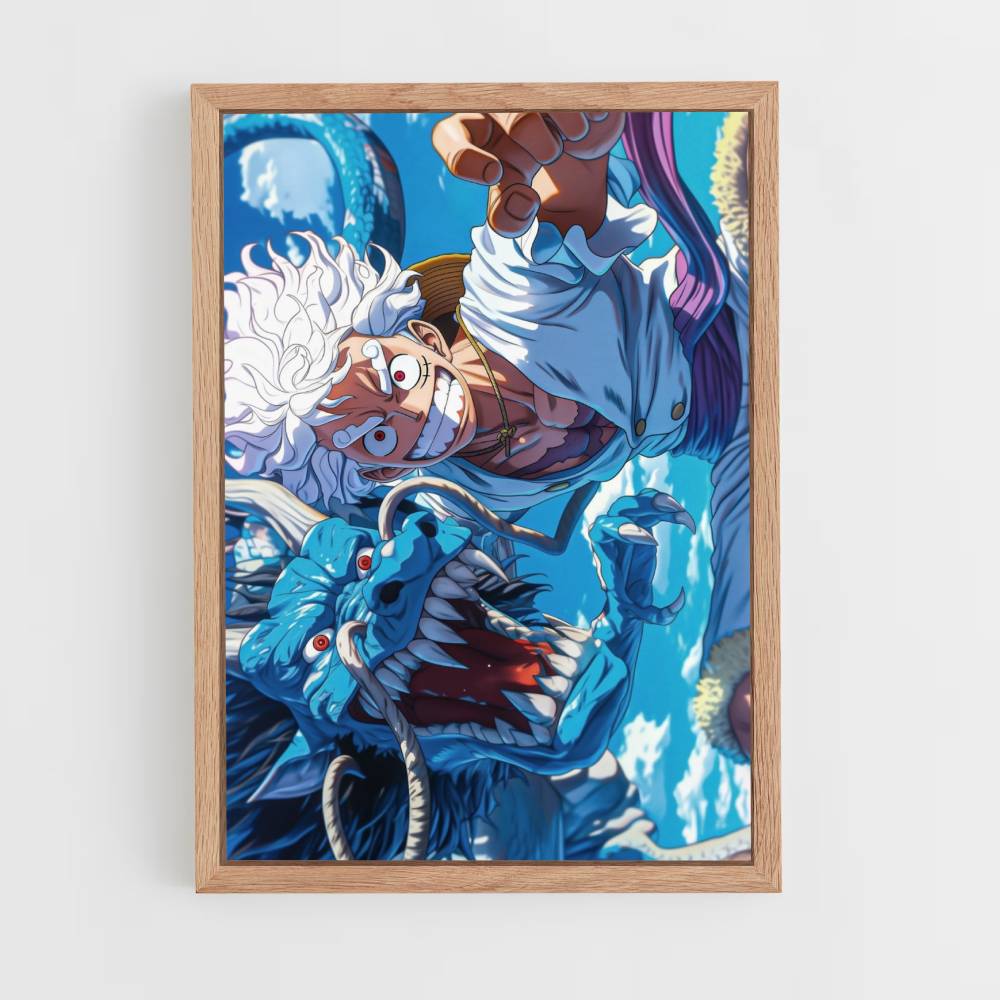 Póster Luffy Kaido