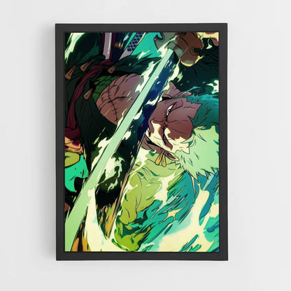 Póster Zoro Demon Slash