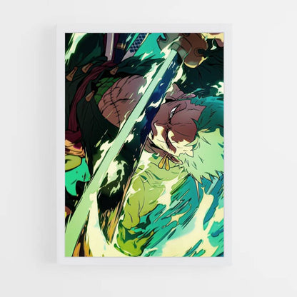 Póster Zoro Demon Slash