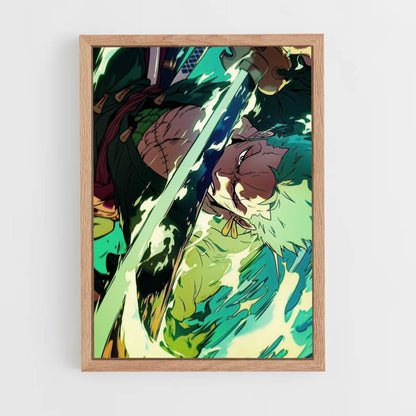 Póster Zoro Demon Slash