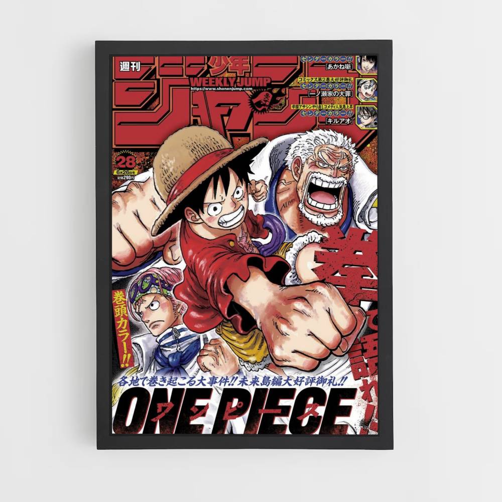 Póster Luffy x Garp