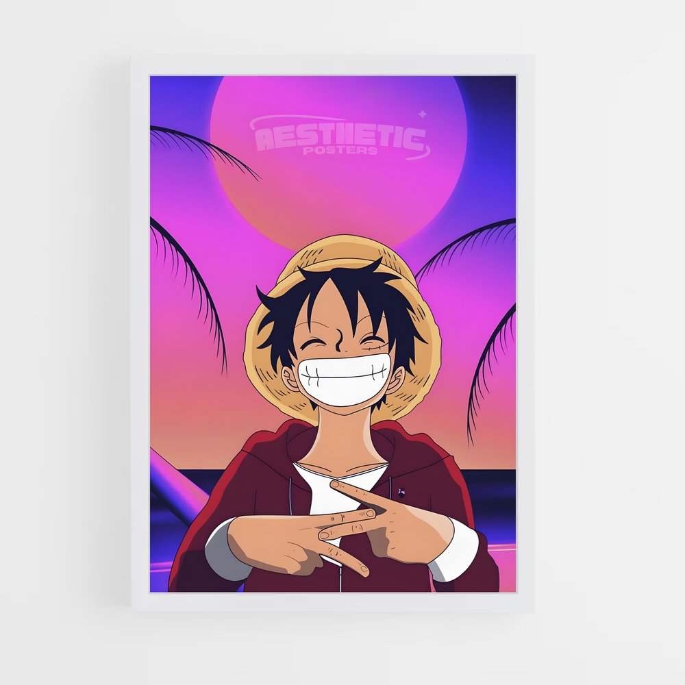one-piece-5 cadre Blanc