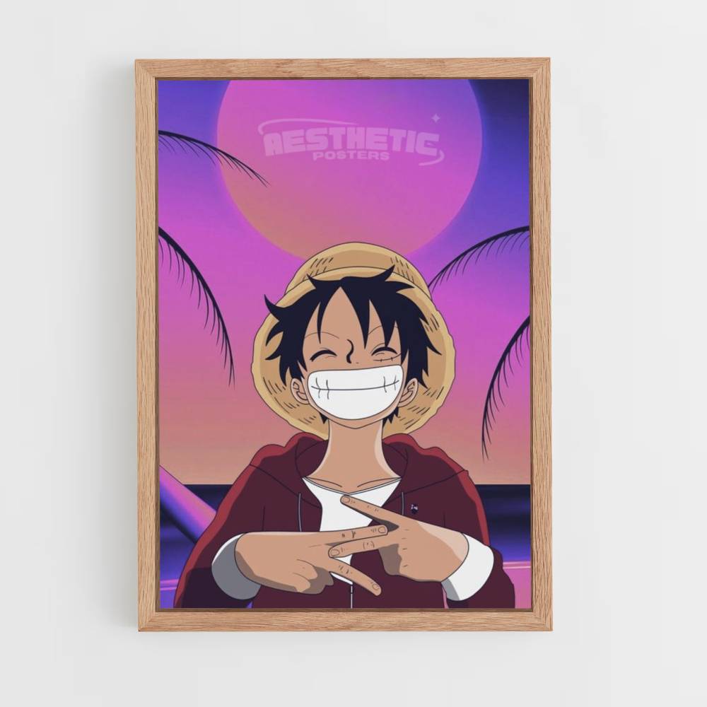 Póster Luffy Estético