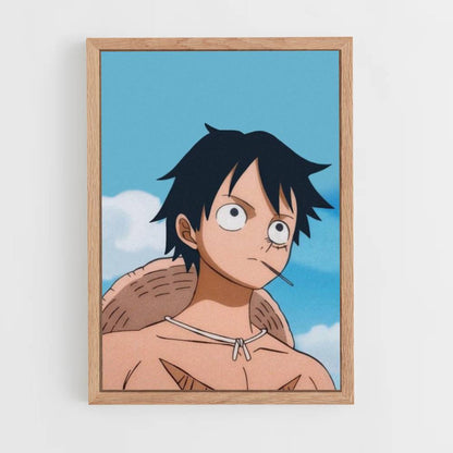 Póster Retrato de Luffy