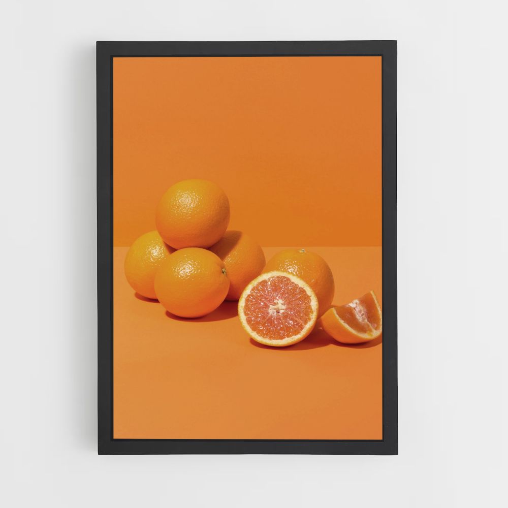 Póster minimalista naranja