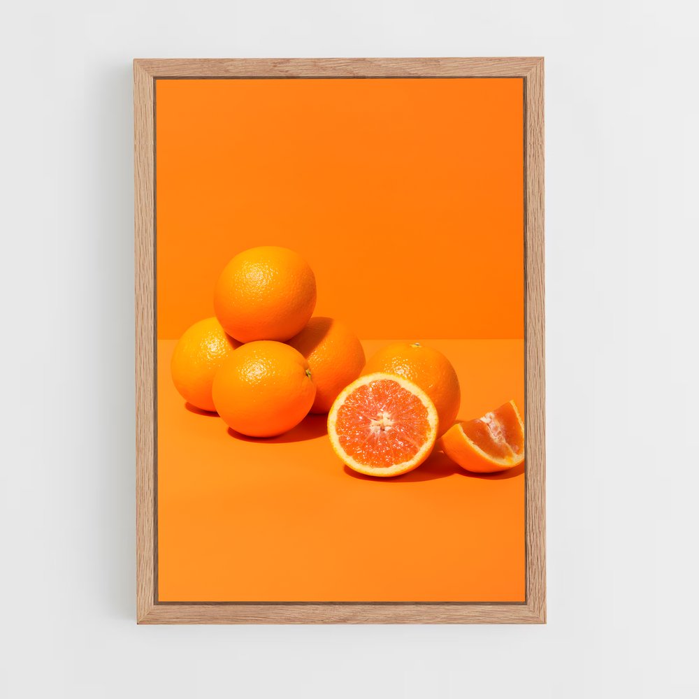 orange-2 cadre Bois clair