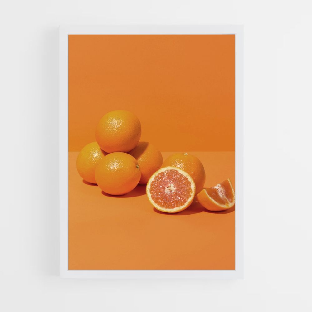 Póster minimalista naranja