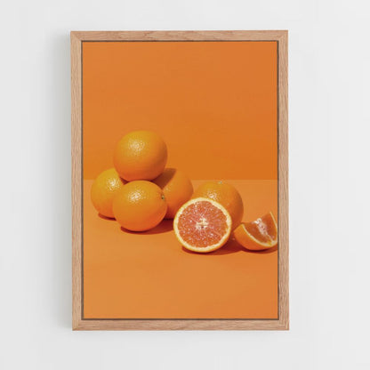 Póster minimalista naranja