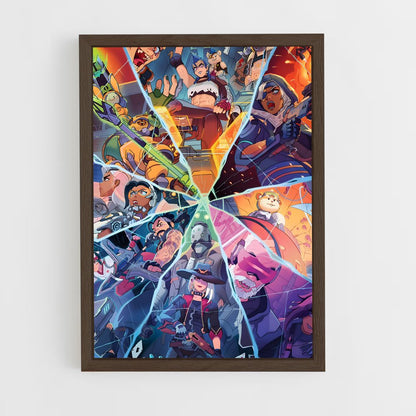 overwatch-1 cadre Bois foncé