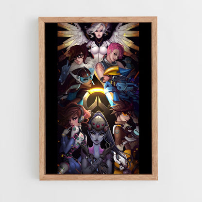 overwatch-11 cadre Bois clair