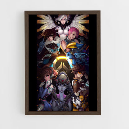 overwatch-11 cadre Bois foncé