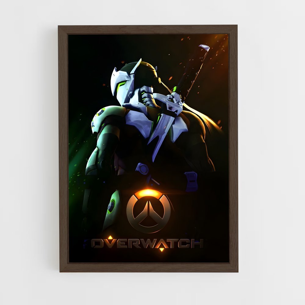 overwatch-12 cadre Bois foncé