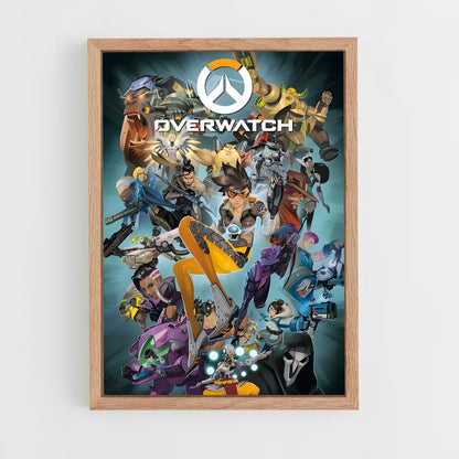 overwatch-3 cadre Bois clair