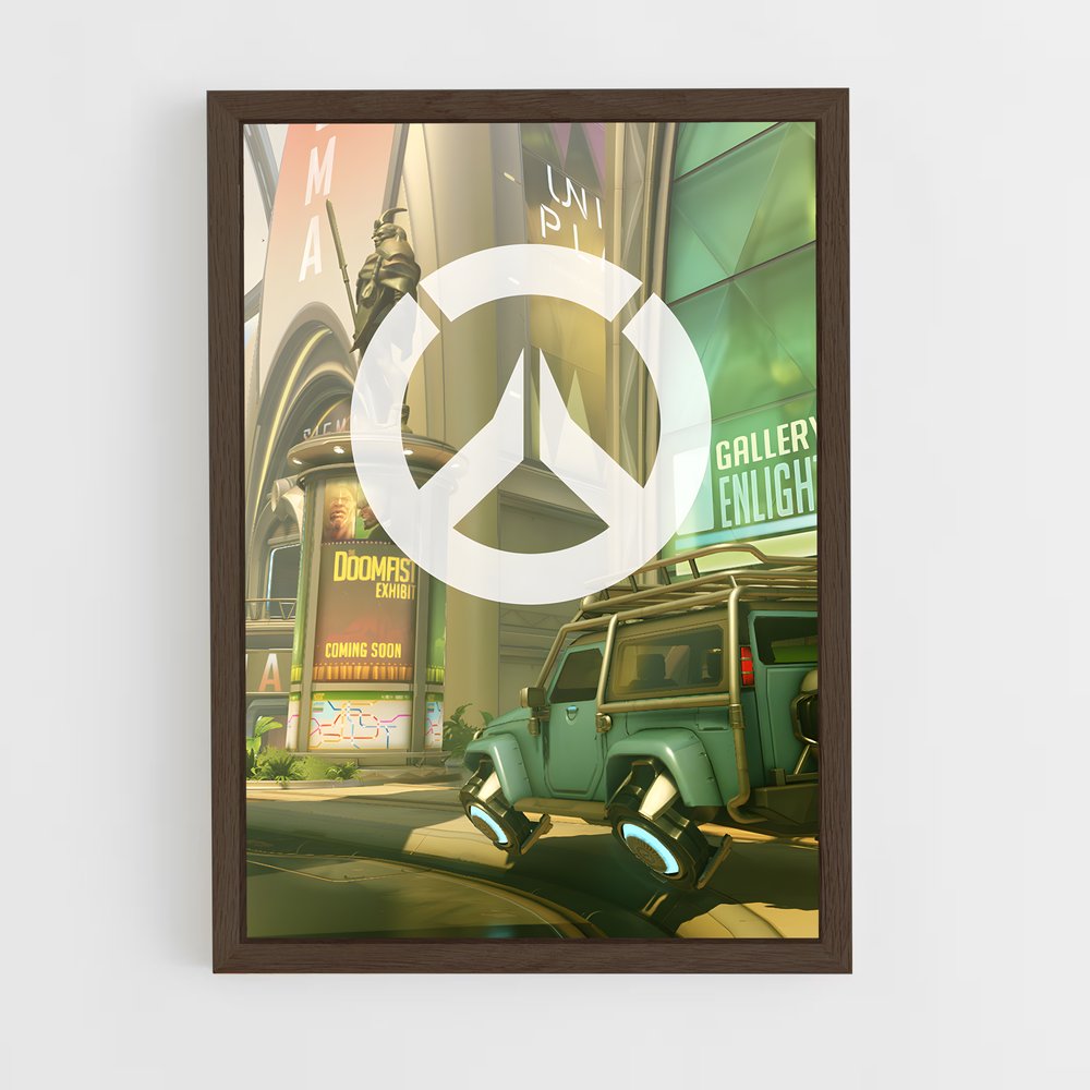 overwatch-5 cadre Bois foncé