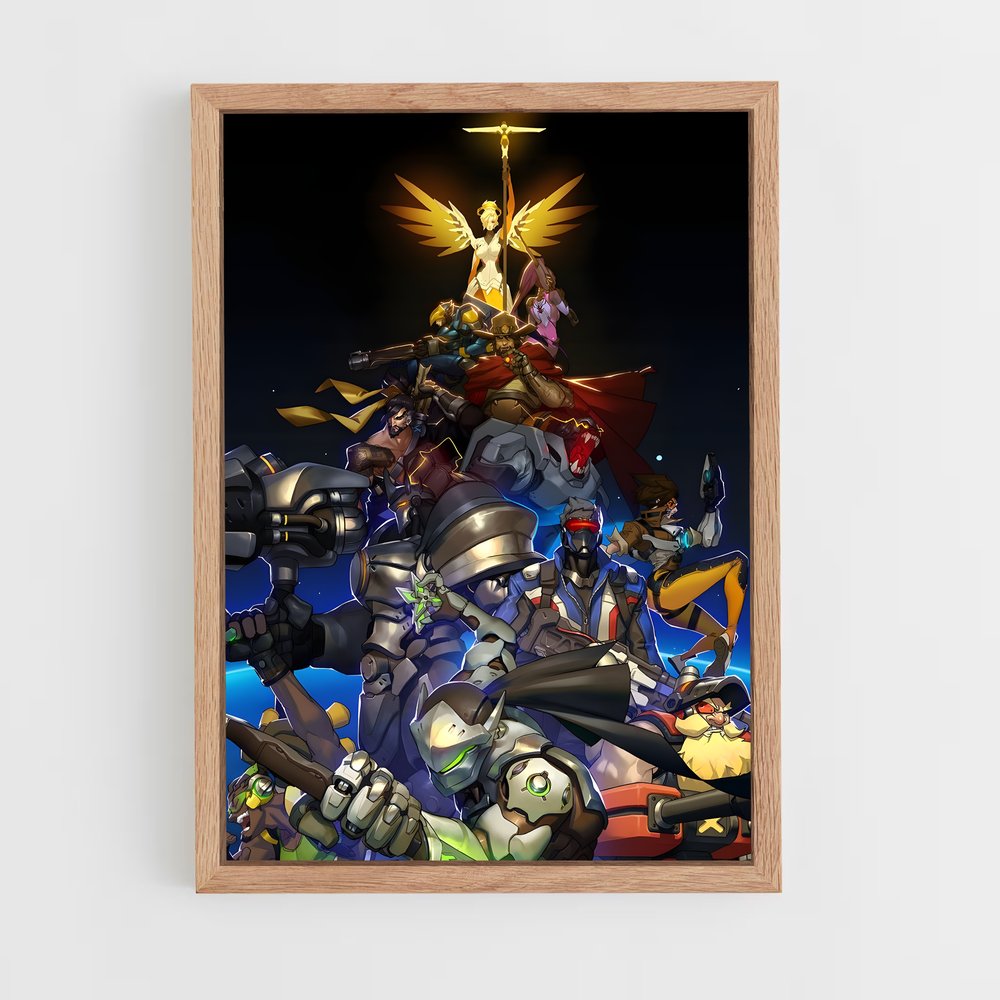 overwatch-7 cadre Bois clair