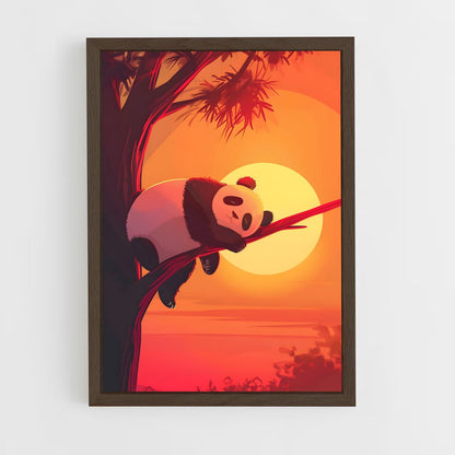 panda-3 cadre Bois foncé