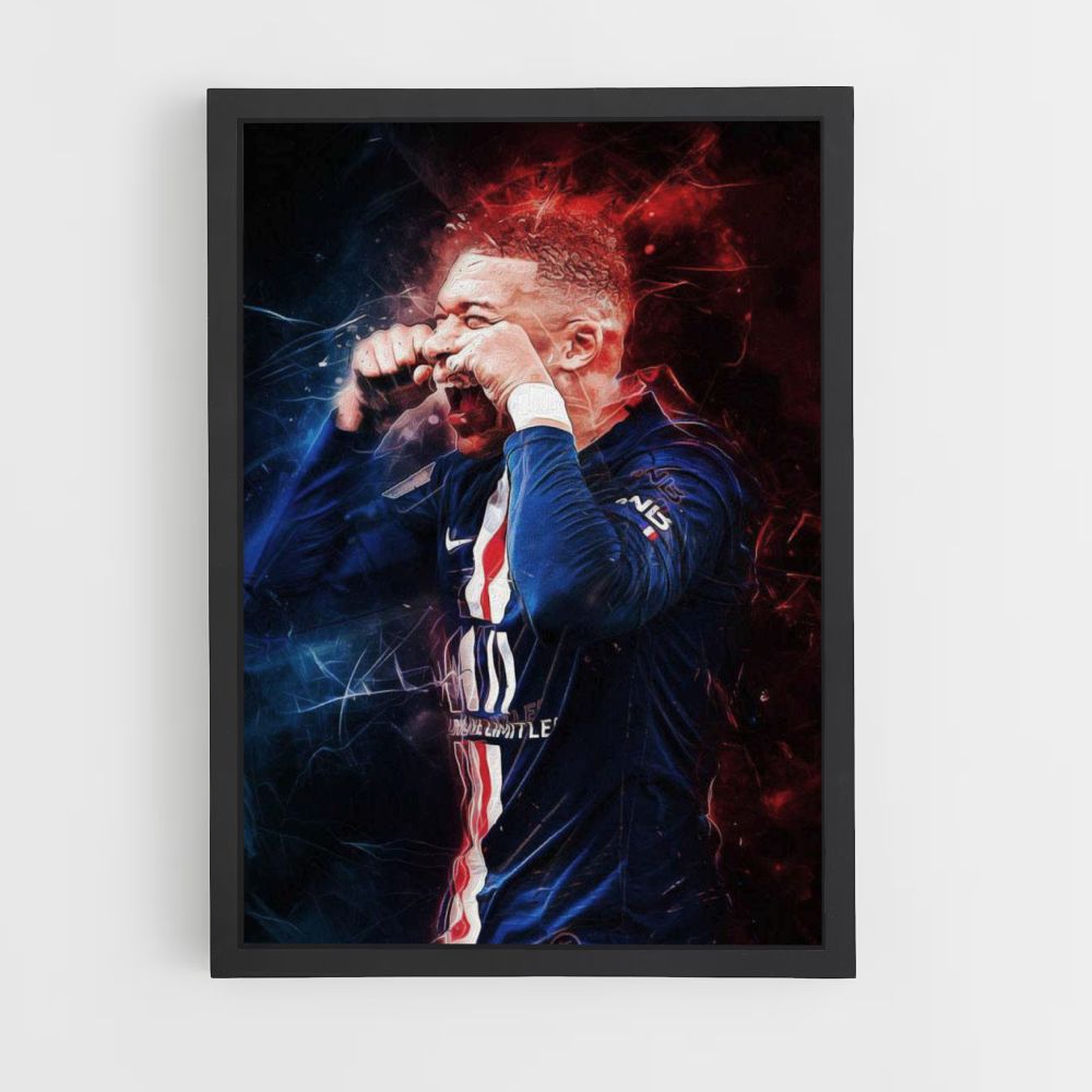 Cartel PSG Mbappé