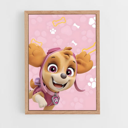 paw-patrol-11 cadre Bois clair