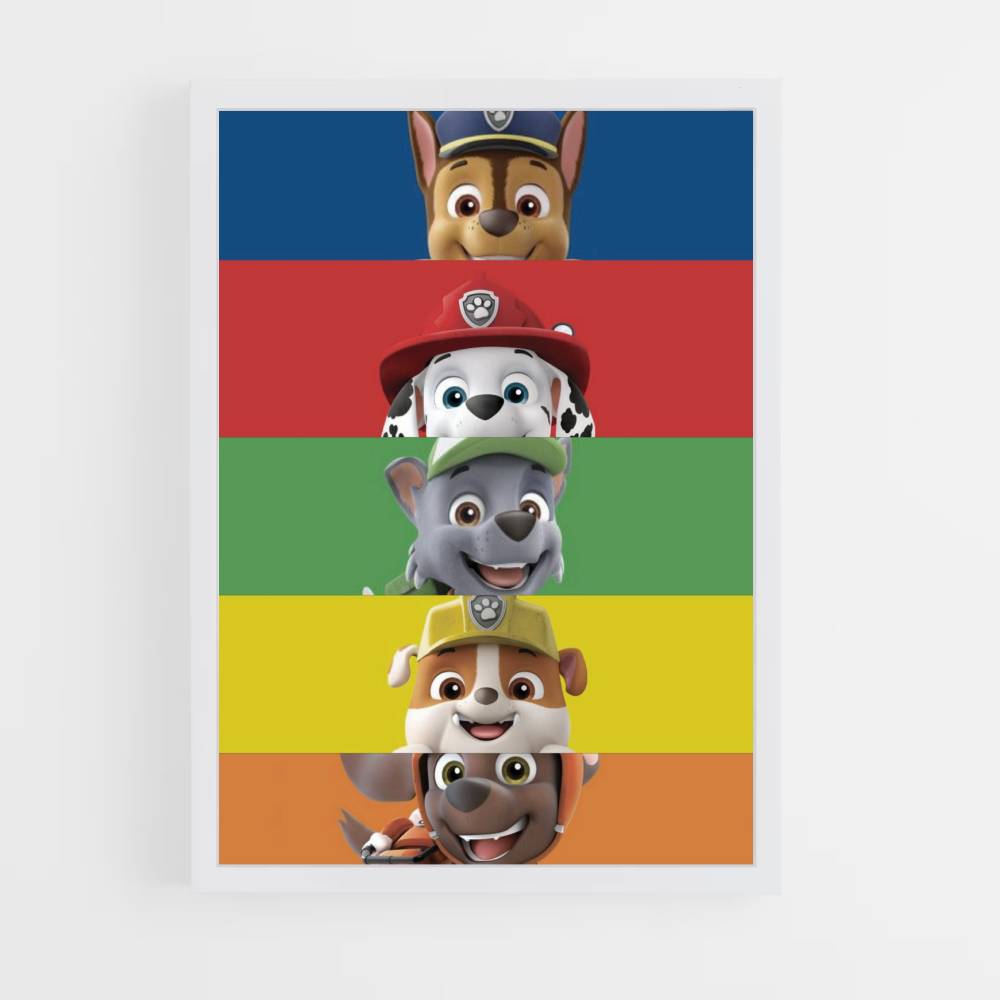 Póster Patrulla Canina Colores