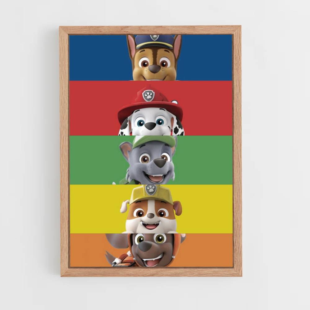 Póster Patrulla Canina Colores