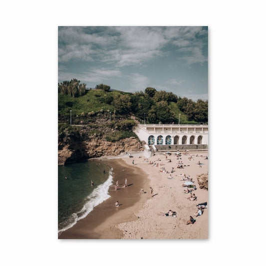 Póster Playa de Biarritz