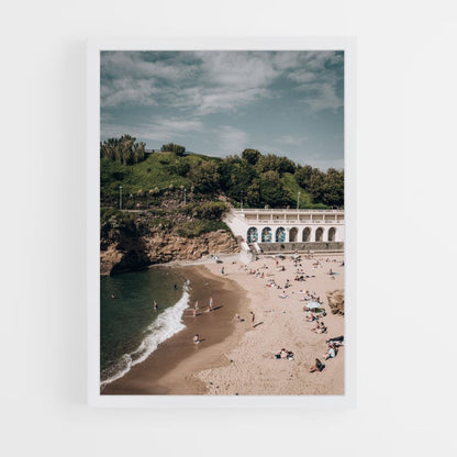 Póster Playa de Biarritz