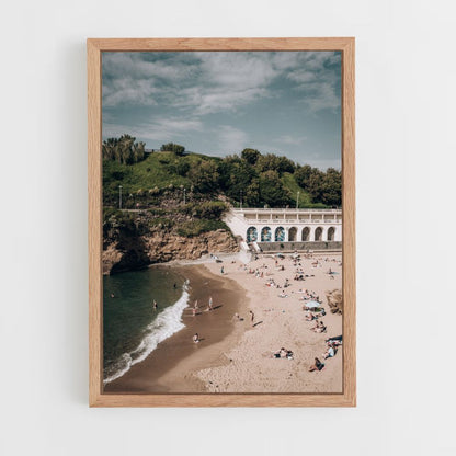 Póster Playa de Biarritz