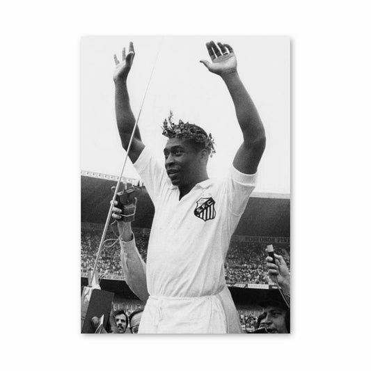 Póster Pelé Blanco y Negro