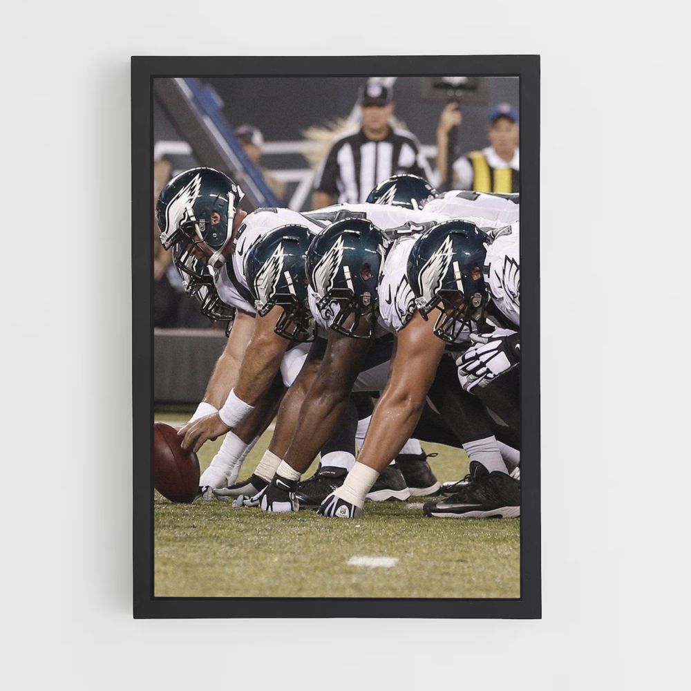 Fútbol de los Eagles de EE. UU. Póster