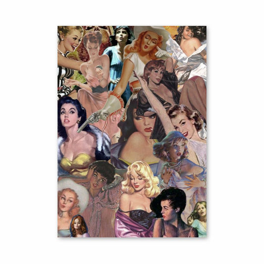 Póster Pin Up Collage