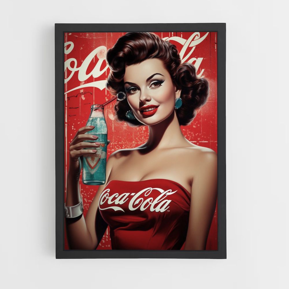 Pin Up de Coca Cola Póster