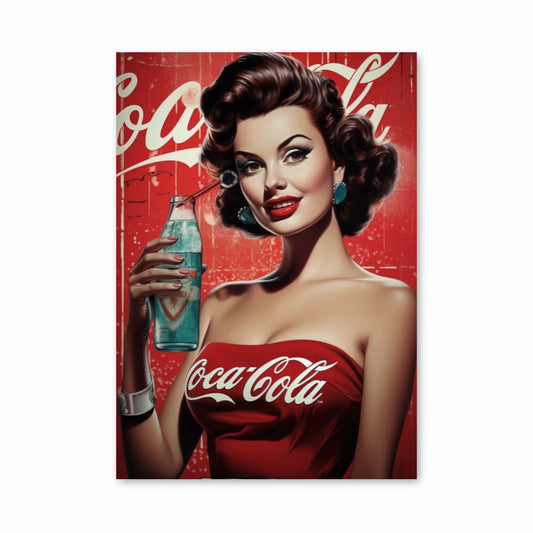 Pin Up de Coca Cola Póster